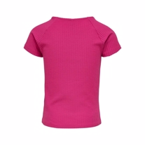 ONLY KIDS Rib Tee Nella Beetroot